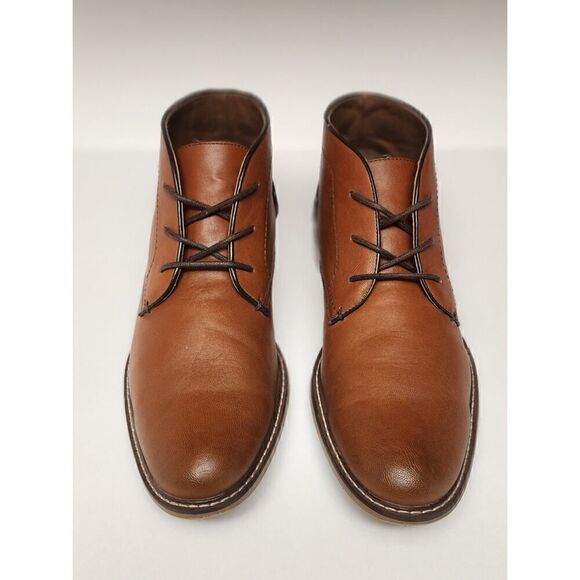 Steve Madden Men\'s M-Alakk Cognac  Brown Chukka  Leather Boots Shoes  Size 12M main image 6